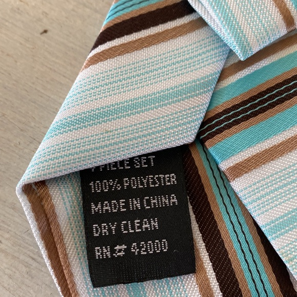 Vintage Boys Polyester Stripe Clip-on Tie - Picture 7 of 9